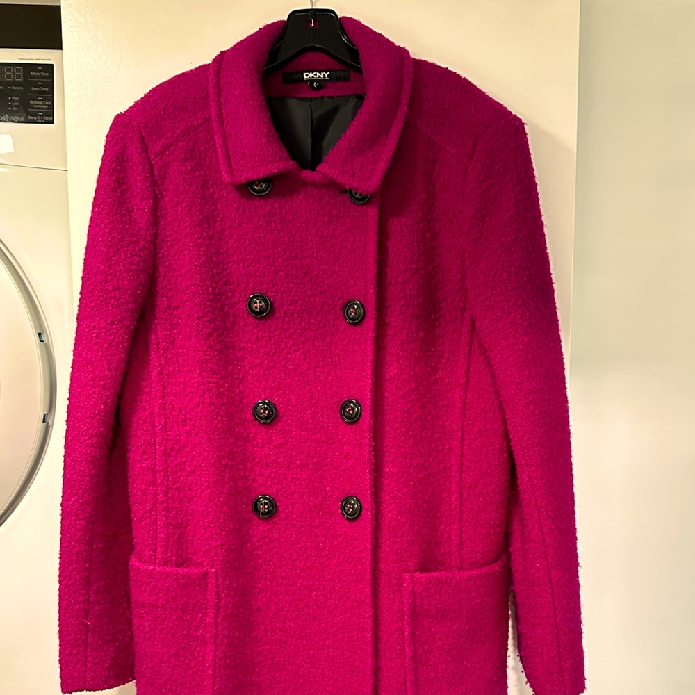 DKNY coat.  Fuchsia size 12.  In very good condition.
